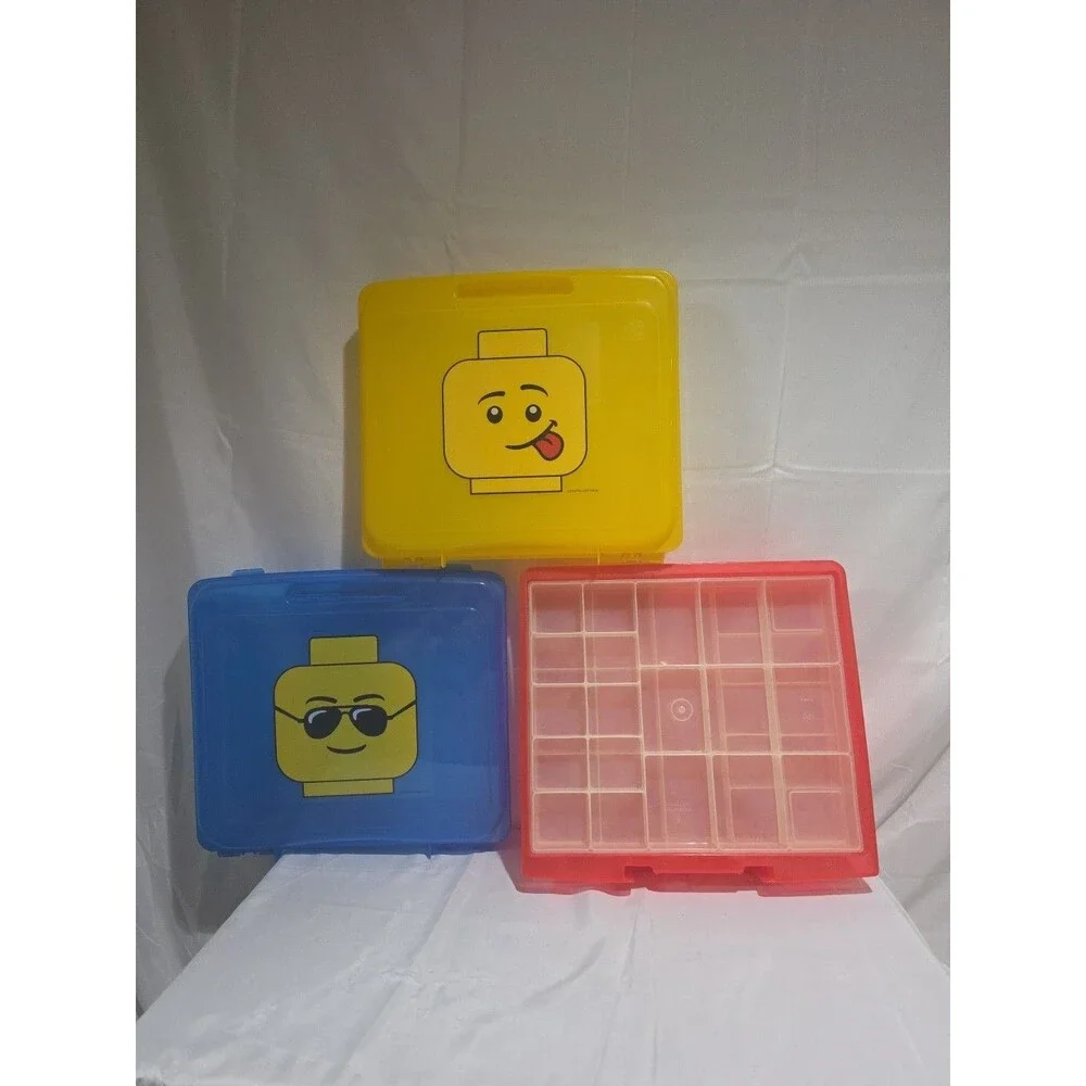 Lego Iris 3 Drawer Storage Container W/ 2 Dividers